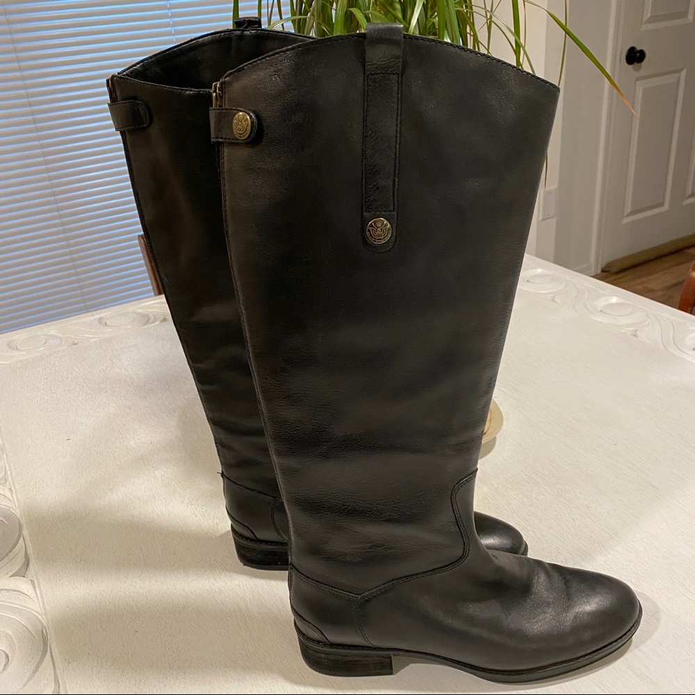 Sam Edelman Penny 2 Wide Calf Leather Boots Riding